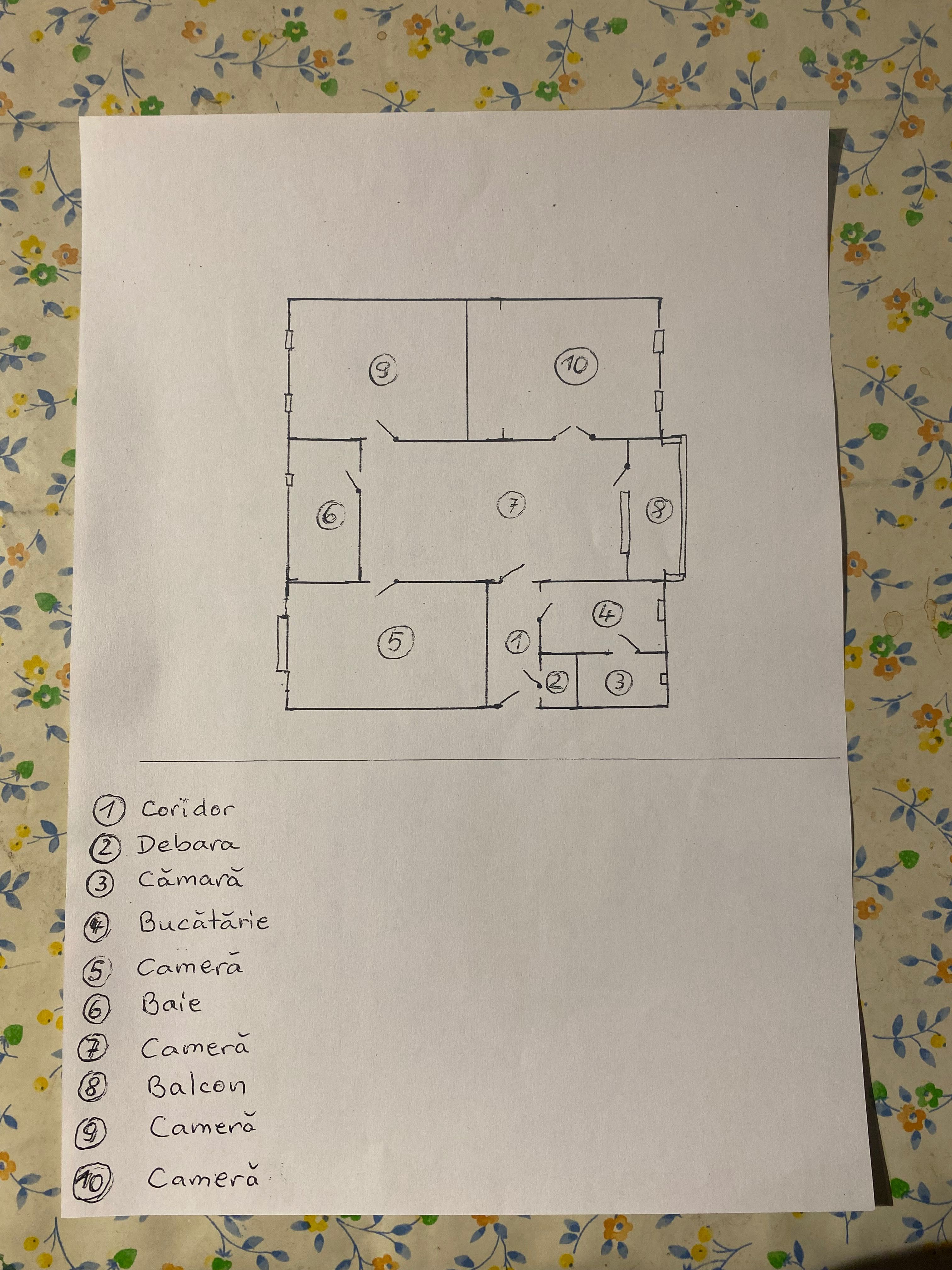 Apartament 4 camere etaj 1, linga Medicina