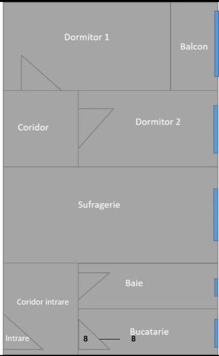 Mobilat și utilat aproape de Mall
