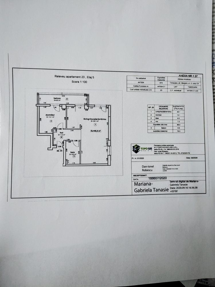 Mobilat si utilat modern in bloc nou