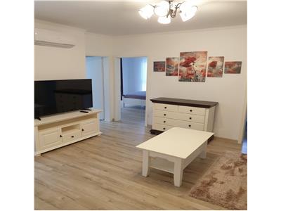 Etaj 2 in bloc nou cu 2 bai, mobilat si utilat