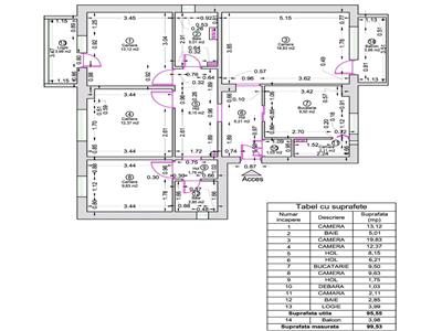 Decomandat, renovat complet nou
